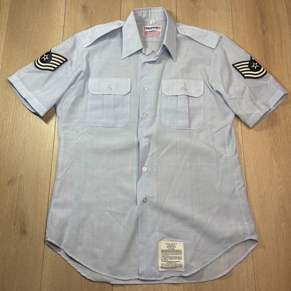 Propper US Air Force AF Technical Sergeant Blue Shade 1581 Short Sleeve Shirt 16
